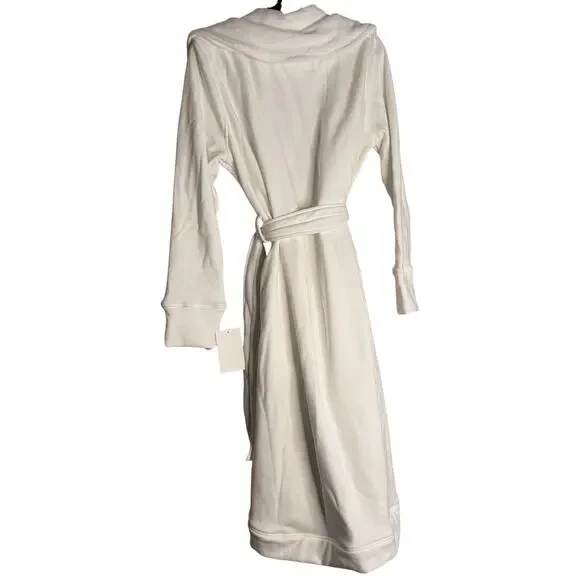 UGG Duffield Robe Womens Large Cream Fleece SOFT Comfort Classic Lux Angel Bath - Picture 2 of 16